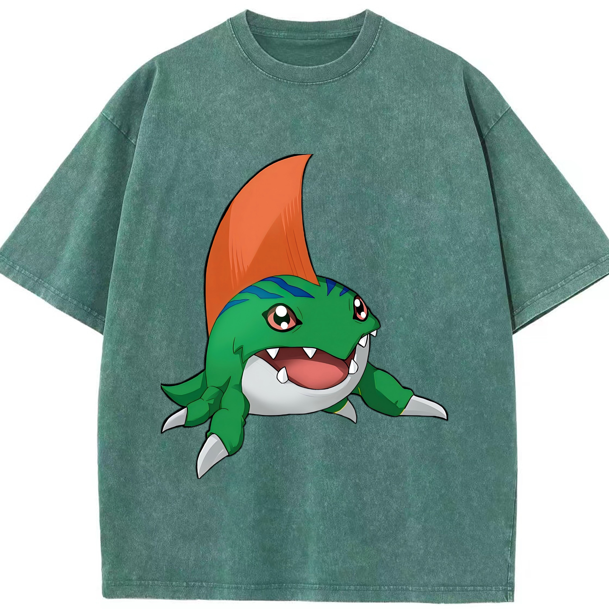 （画像用） Digimon デジタルモンスター/デジモン 綿100% ヴィンテージ風 半袖Tシャツ（フロントプリント）